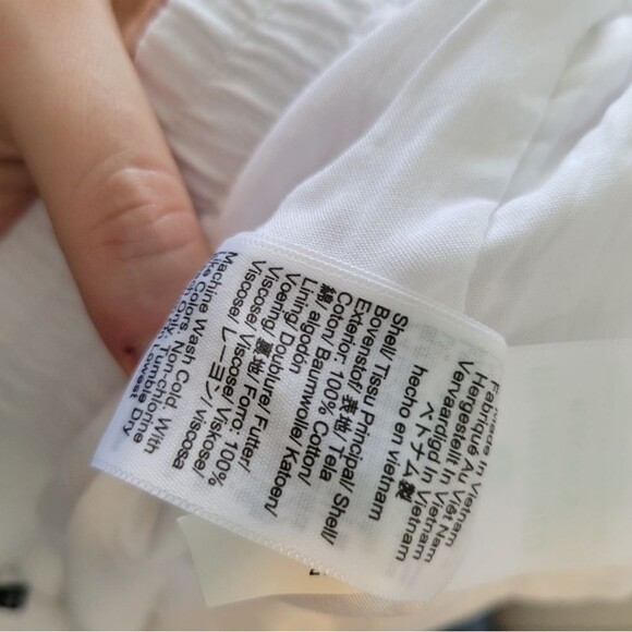 J. Crew Seaside Soft White Gauzy Cotton Pull On Pants Size Large - Picture 6 of 7